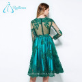 Elegant Tulle Lace Appliques Facile Bouton Plus Size Robe de bal